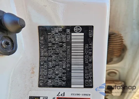 2016 Toyota Camry Le из США, поврежденный, VIN 4T1BF1FKXGU119436